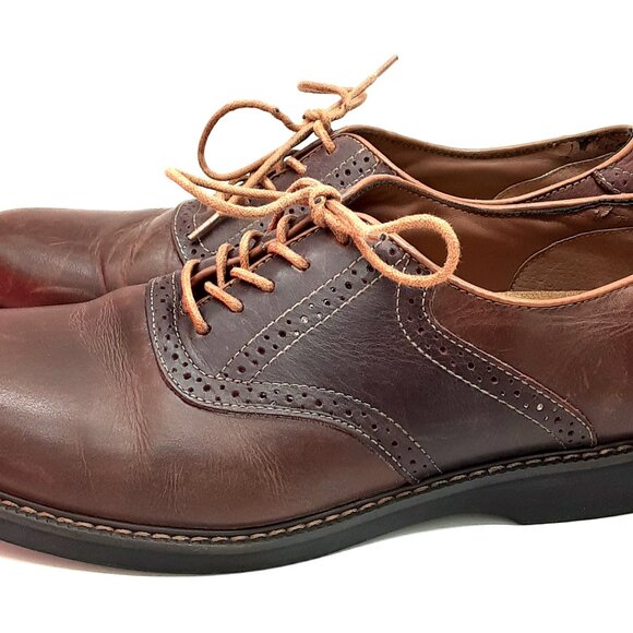 GH Bass & Co Men's BASS Drew Size 11.5 medium, Small worn spot on back Left Shoe - Picture 7 of 10